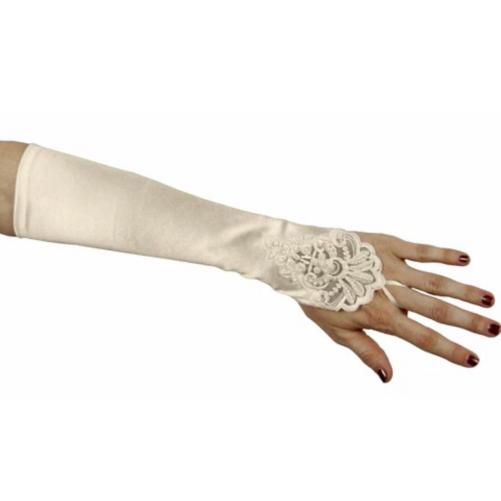 fingerless gloves beaded